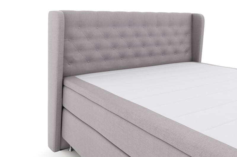 Komplett Sängpaket Choice No 4 180x200 Fast - Ljusgrå|Silver - Möbler - Säng - Kontinentalsäng