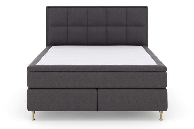 Komplett Sängpaket Choice No 4 180x200 Fast - Mörkgrå|Guld - Möbler - Säng - Kontinentalsäng