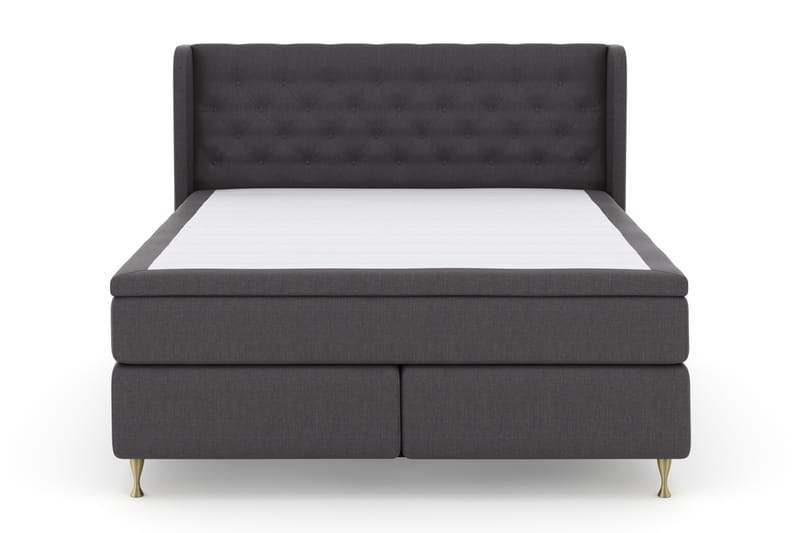 Komplett Sängpaket Choice No 4 180x200 Fast - Mörkgrå|Guld - Möbler - Säng - Kontinentalsäng