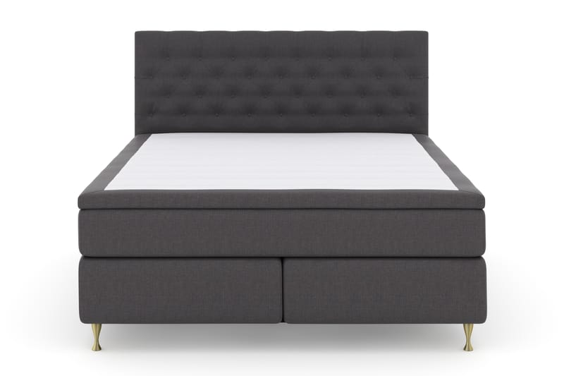 Komplett Sängpaket Choice No 4 180x200 Fast - Mörkgrå|Guld - Möbler - Säng - Kontinentalsäng