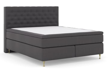 Komplett Sängpaket Choice No 4 180x200 Fast - Mörkgrå|Guld - Möbler - Säng - Kontinentalsäng