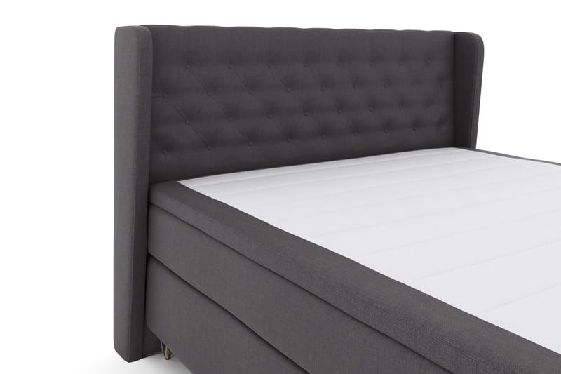 Komplett Sängpaket Choice No 4 180x200 Fast - Mörkgrå|Metall V-form - Möbler - Säng - Kontinentalsäng