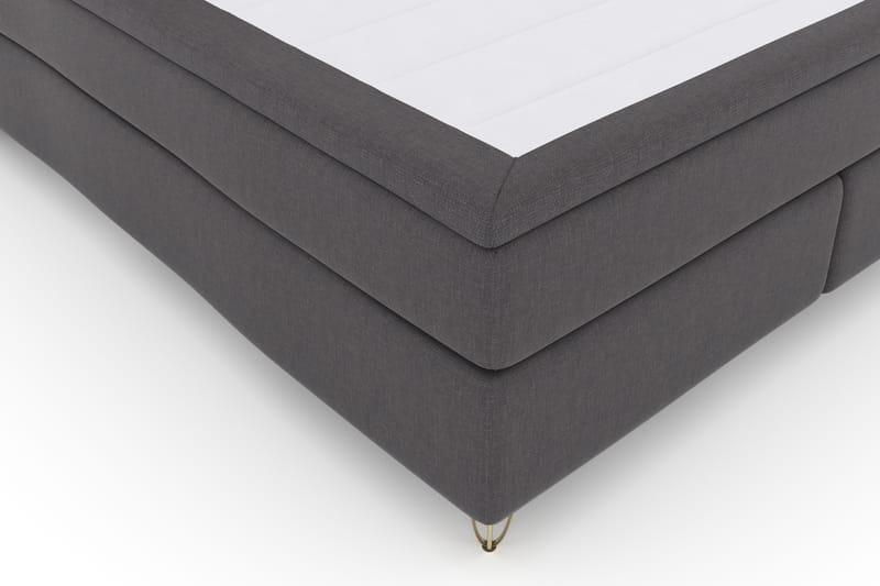Komplett Sängpaket Choice No 4 180x200 Fast - Mörkgrå|Metall V-form - Möbler - Säng - Kontinentalsäng
