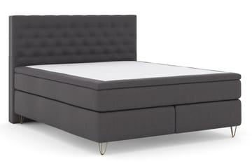 Komplett Sängpaket Choice No 4 180x200 Fast - Mörkgrå|Metall V-form - Möbler - Säng - Kontinentalsäng
