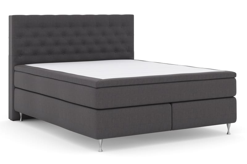 Komplett Sängpaket Choice No 4 180x200 Fast - Mörkgrå|Silver - Möbler - Säng - Kontinentalsäng