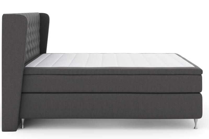 Komplett Sängpaket Choice No 4 180x200 Fast - Mörkgrå|Silver - Möbler - Säng - Kontinentalsäng