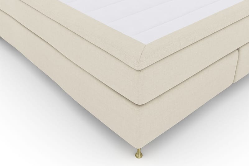 Komplett Sängpaket Choice No 4 180x200 Fast/Medium - Beige|Guld - Kontinentalsäng - Dubbelsäng - Komplett sängpaket