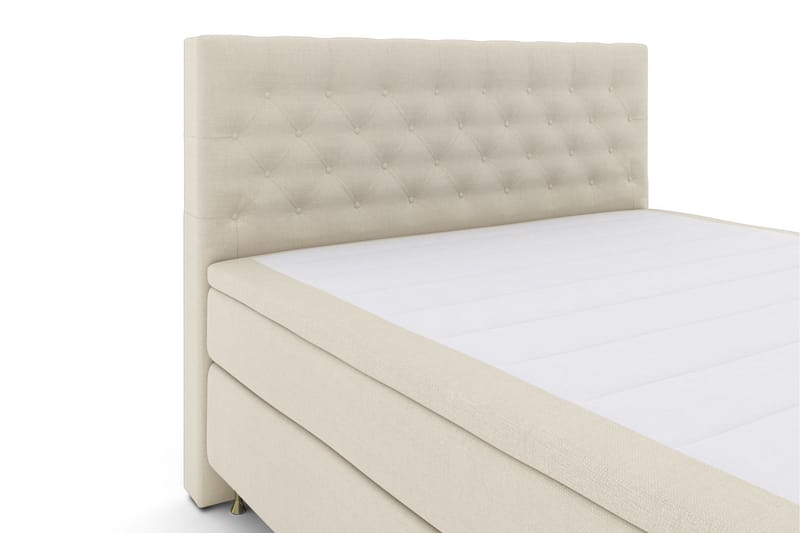 Komplett Sängpaket Choice No 4 180x200 Fast/Medium - Beige|Guld - Kontinentalsäng - Dubbelsäng - Komplett sängpaket