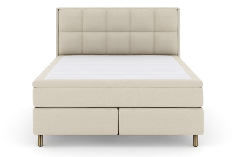 Komplett Sängpaket Choice No 4 180x200 Fast/Medium - Beige|Koppar - Kontinentalsäng - Dubbelsäng - Komplett sängpaket