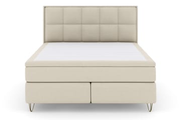 Komplett Sängpaket Choice No 4 180x200 Medium - Beige|Metall V-form - Möbler - Säng - Kontinentalsäng