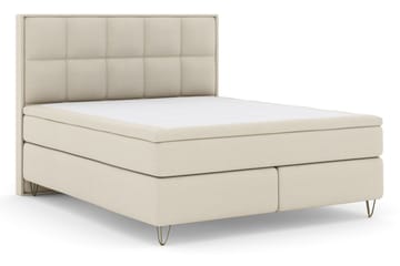 Komplett Sängpaket Choice No 4 180x200 Medium - Beige|Metall V-form - Möbler - Säng - Kontinentalsäng