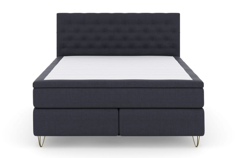 Komplett Sängpaket Choice No 4 180x200 Medium - Bl�å|Metall V-form - Kontinentalsäng - Dubbelsäng - Komplett sängpaket