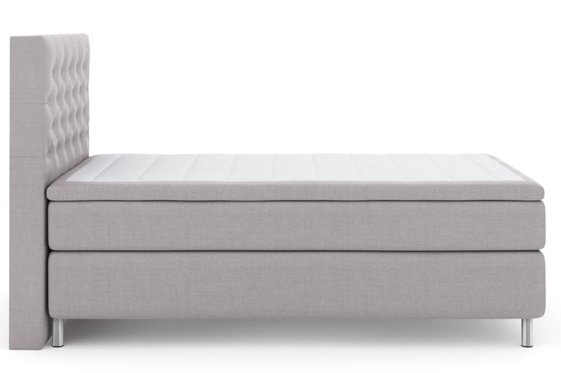 Komplett Sängpaket Choice No 5 120x200 Fast Latex - Ljusgrå|Metall - Kontinentalsäng - Komplett sängpaket