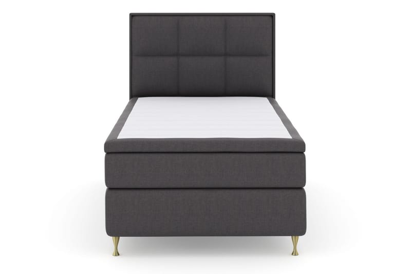 Komplett Sängpaket Choice No 5 120x200 Fast Latex - Mörkgrå|Guld - Möbler - Säng - Kontinentalsäng