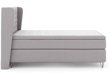 Komplett Sängpaket Choice No 5 120x200 Fast Watergel - Ljusgrå|Metall V-form - Möbler - Säng - Kontinentalsäng