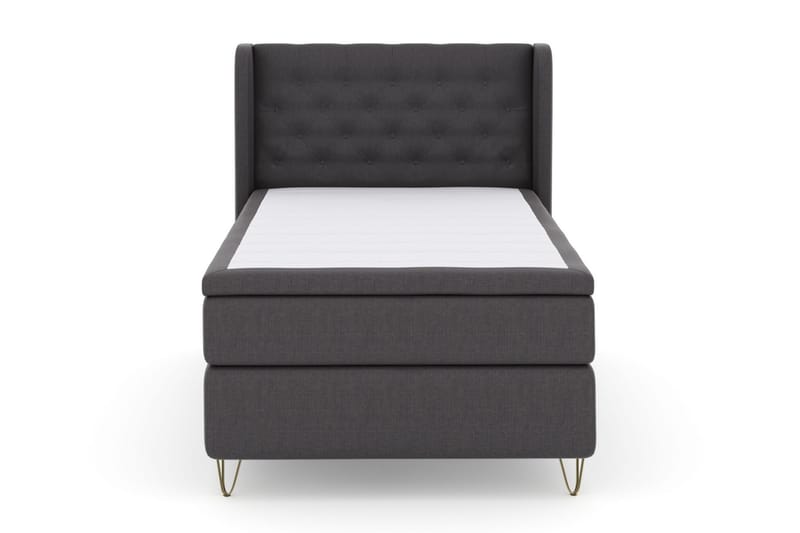 Komplett Sängpaket Choice No 5 120x200 Fast Watergel - Mörkgrå|Metall V-form - Möbler - Säng - Kontinentalsäng