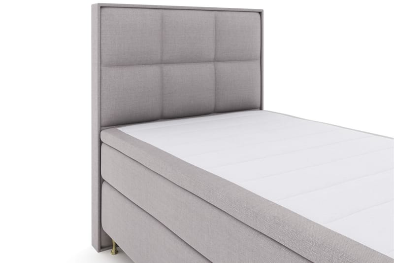 Komplett Sängpaket Choice No 5 120x200 Medium Latex - Ljusgrå|Guld - Möbler - Säng - Kontinentalsäng