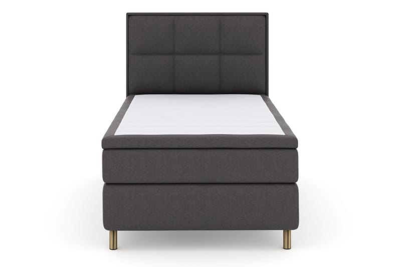 Komplett Sängpaket Choice No 5 120x200 Medium Latex - Mörkgrå|Koppar - Kontinentalsäng - Komplett sängpaket