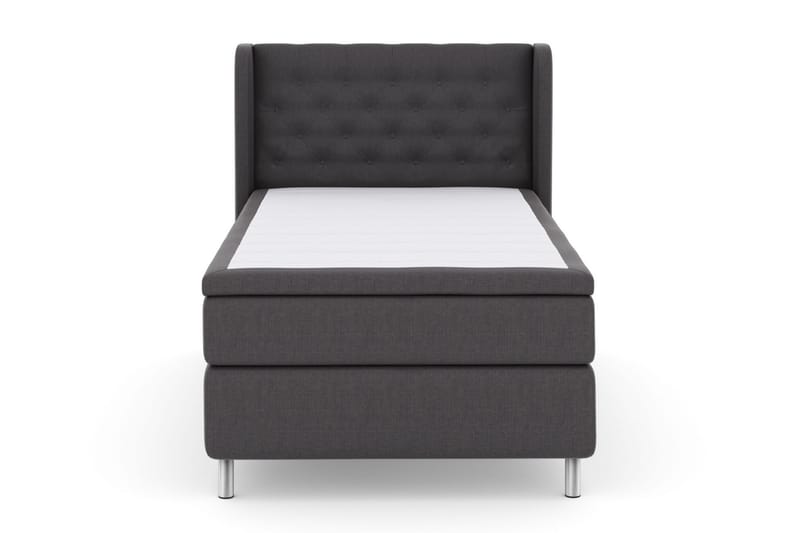 Komplett Sängpaket Choice No 5 120x200 Medium Latex - Mörkgrå|Metall - Kontinentalsäng - Komplett sängpaket