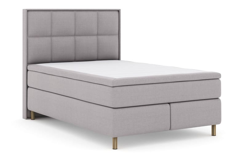 Komplett Sängpaket Choice No 5 140x200 Fast Latex - Ljusgrå|Koppar - Möbler - Säng - Kontinentalsäng