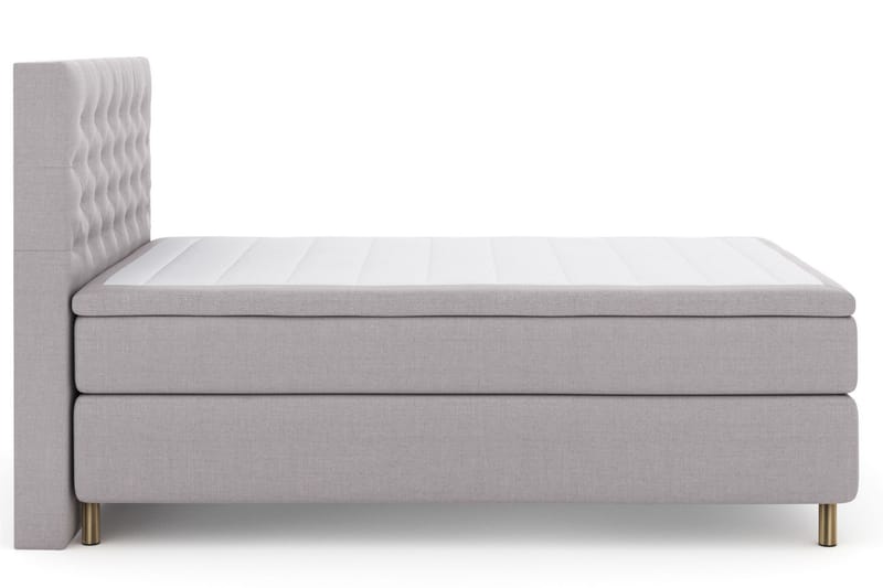 Komplett Sängpaket Choice No 5 140x200 Fast Watergel - Ljusgrå|Koppar - Kontinentalsäng - Komplett sängpaket