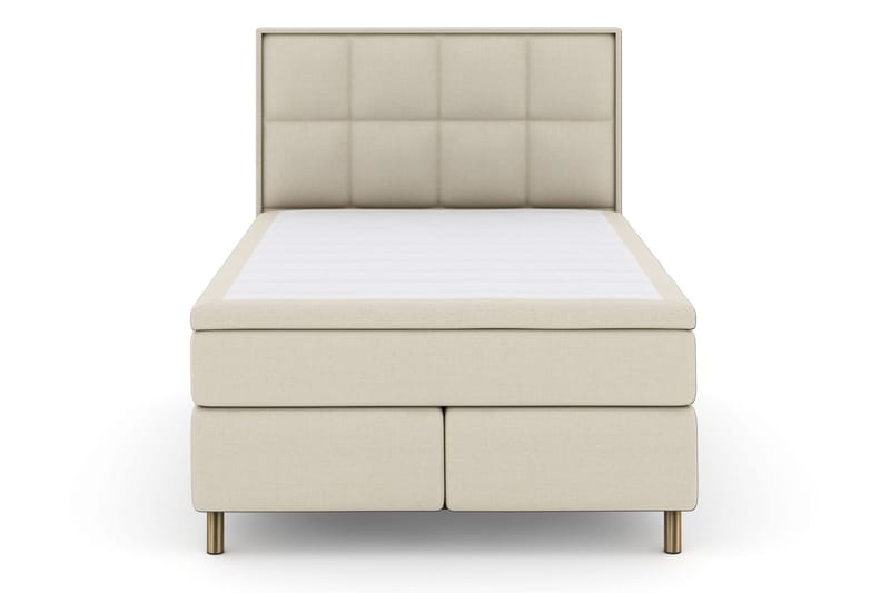 Komplett Sängpaket Choice No 5 140x200 Fast/Medium Latex - Beige|Koppar - Kontinentalsäng - Komplett sängpaket