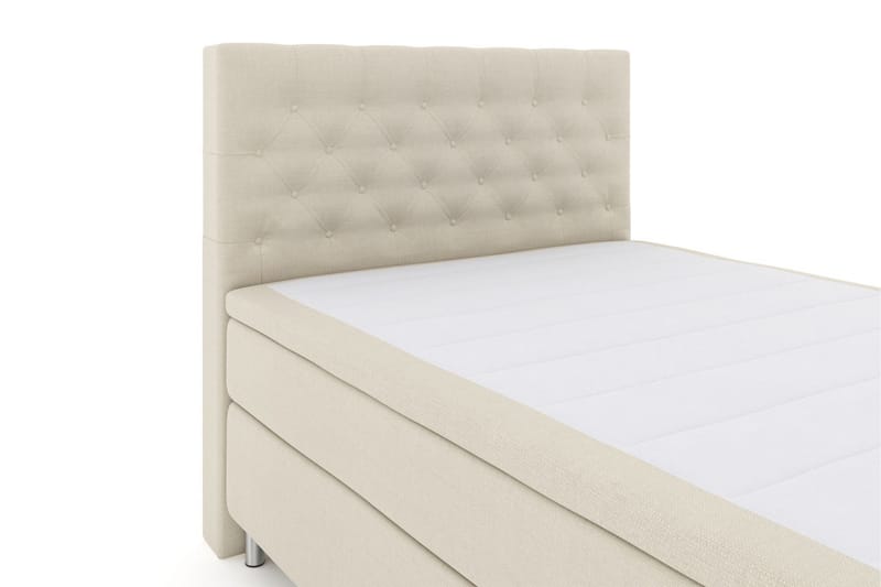 Komplett Sängpaket Choice No 5 140x200 Fast/Medium Latex - Beige|Metall - Kontinentalsäng - Komplett sängpaket