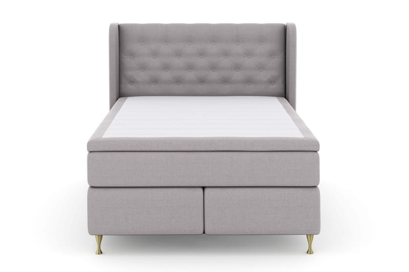 Komplett Sängpaket Choice No 5 140x200 Fast/Medium Latex - Ljusgrå|Guld - M�öbler - Säng - Kontinentalsäng