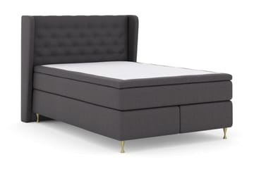 Komplett Sängpaket Choice No 5 140x200 Fast/Medium Latex - Mörkgrå|Guld - Möbler - Säng - Kontinentalsäng