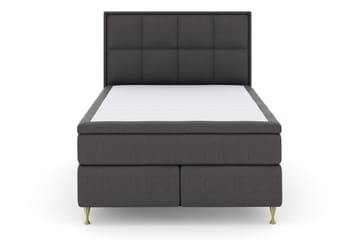 Komplett Sängpaket Choice No 5 140x200 Fast/Medium Watergel - Mörkgrå|Guld - Möbler - Säng - Kontinentalsäng