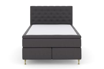 Komplett Sängpaket Choice No 5 140x200 Medium Latex - Mörkgrå|Guld - Möbler - Säng - Kontinentalsäng
