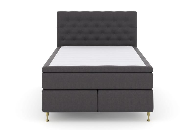 Komplett Sängpaket Choice No 5 140x200 Medium Latex - Mörkgrå|Guld - Möbler - Säng - Kontinentalsäng