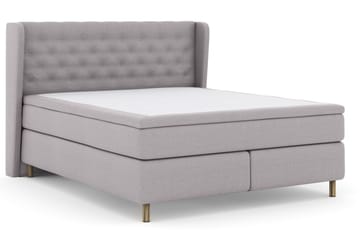 Komplett Sängpaket Choice No 5 160x200 Fast/Medium Watergel - Ljusgrå|Koppar - Möbler - Säng - Kontinentalsäng