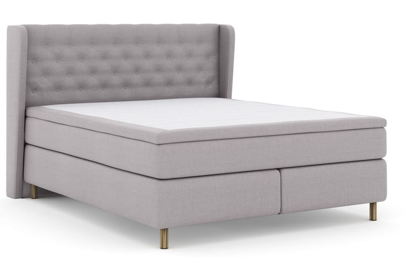 Komplett Sängpaket Choice No 5 160x200 Fast/Medium Watergel - Ljusgrå|Koppar - Möbler - Säng - Kontinentalsäng