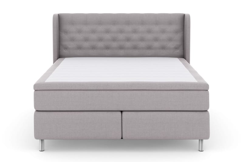 Komplett Sängpaket Choice No 5 160x200 Fast/Medium Watergel, Ljusgrå|Metall