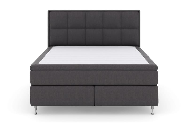Komplett Sängpaket Choice No 5 210x210 Fast Watergel - Mörkgrå|Silver - Möbler - Säng - Kontinentalsäng