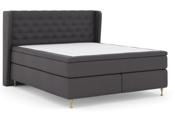 Komplett Sängpaket Choice No 5 210x210 Medium Latex - Mörkgrå|Guld - Möbler - Säng - Kontinentalsäng