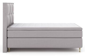 Komplett Sängpaket Choice No 6 120x200 Fast Watergel - Ljusgrå|Guld - Möbler - Säng - Kontinentalsäng