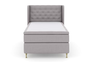 Komplett Sängpaket Choice No 6 120x200 Medium Memory/Pocket - Ljusgrå|Guld - Möbler - Säng - Kontinentalsäng