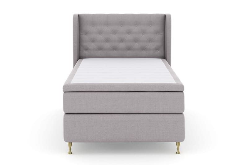 Komplett Sängpaket Choice No 6 120x200 Medium Memory/Pocket - Ljusgrå|Guld - Möbler - Säng - Kontinentalsäng