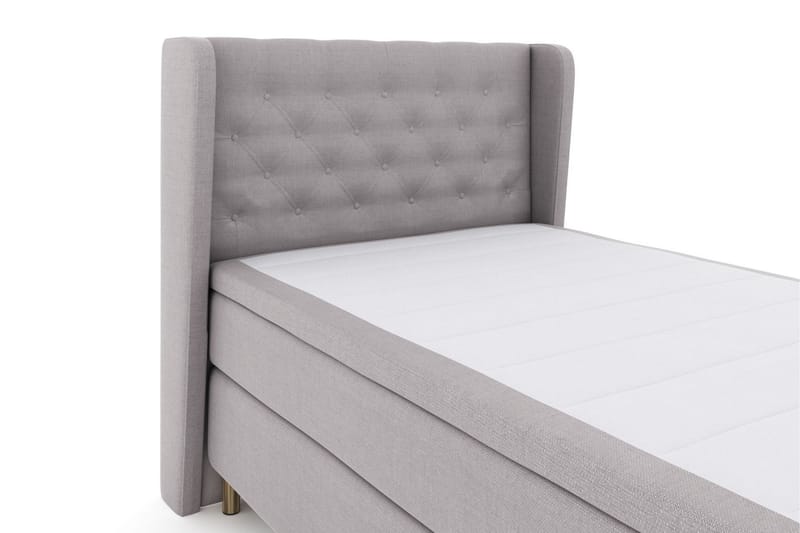 Komplett Sängpaket Choice No 6 120x200 Medium Memory/Pocket - Ljusgrå|Koppar - Möbler - Säng - Kontinentalsäng