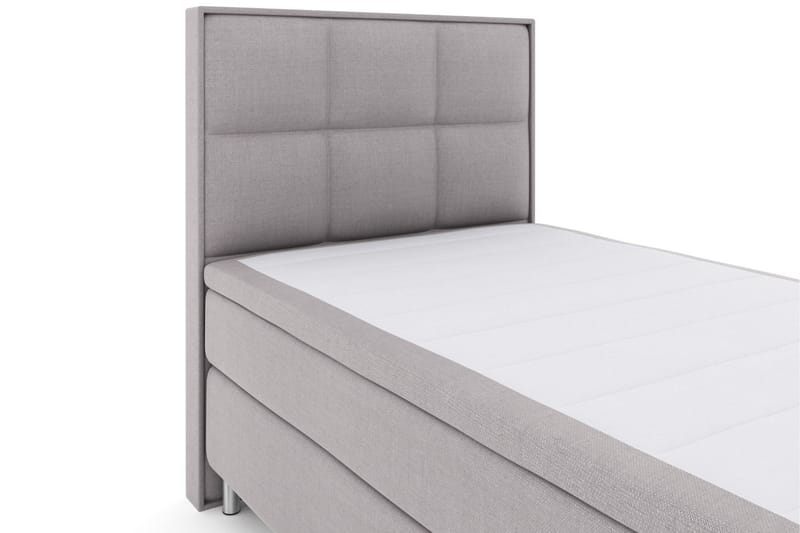 Komplett Sängpaket Choice No 6 120x200 Medium Memory/Pocket - Ljusgrå|Metall - Möbler - Säng - Kontinentalsäng
