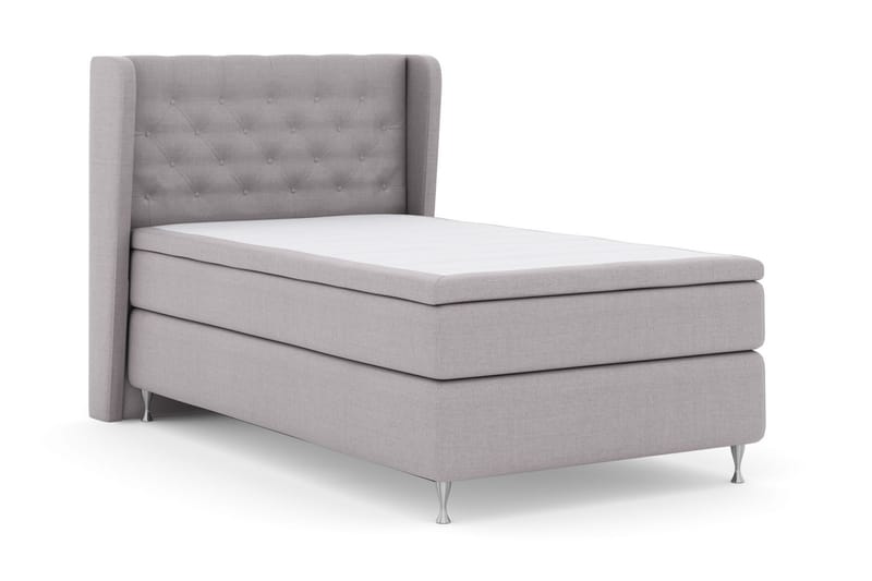 Komplett Sängpaket Choice No 6 120x200 Medium Watergel - Ljusgrå|Silver - Möbler - Säng - Kontinentalsäng
