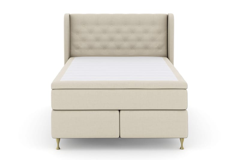 Komplett Sängpaket Choice No 6 140x200 Fast Latex/Memory - Beige|Guld - Möbler - Säng - Kontinentalsäng