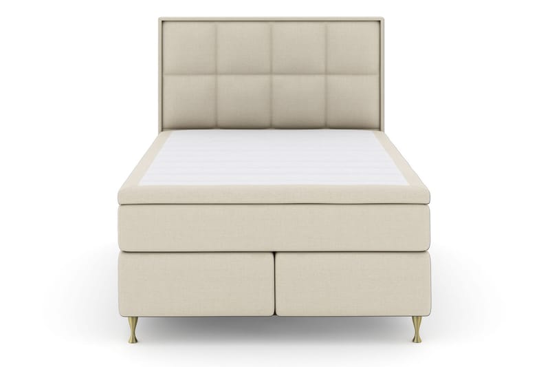 Komplett Sängpaket Choice No 6 140x200 Fast/Medium Watergel - Beige|Guld - Kontinentalsäng - Komplett sängpaket
