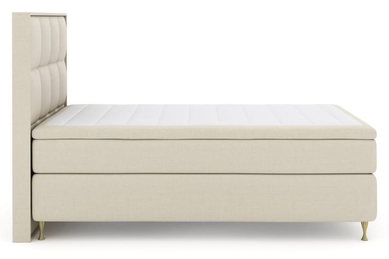 Komplett Sängpaket Choice No 6 140x200 Fast/Medium Watergel - Beige|Guld - Kontinentalsäng - Komplett sängpaket