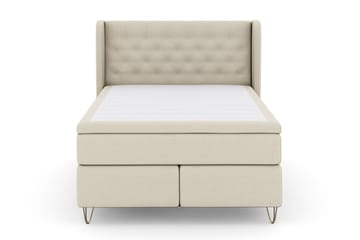 Komplett Sängpaket Choice No 6 140x200 Fast/Medium Watergel - Beige|Metall V-form - Möbler - Säng - Kontinentalsäng