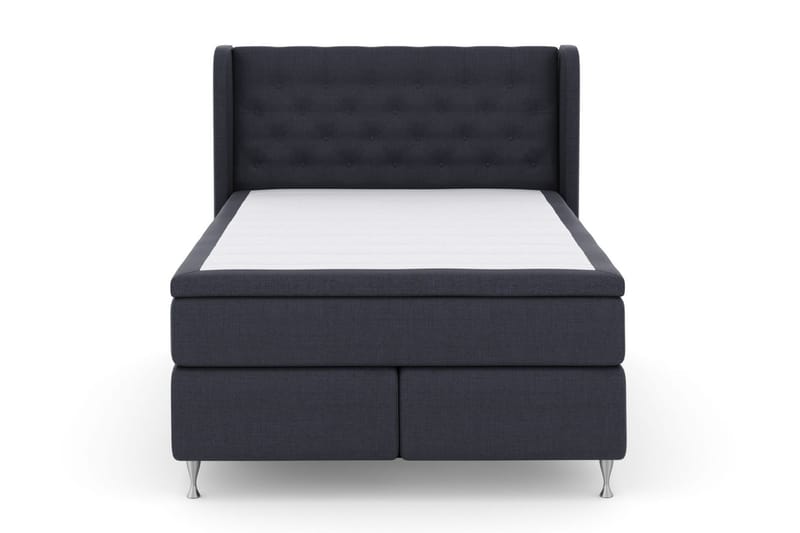 Komplett Sängpaket Choice No 6 140x200 Fast/Medium Watergel - Blå|Silver - Kontinentalsäng - Komplett sängpaket