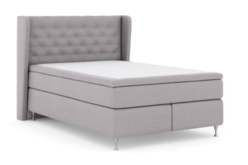 Komplett Sängpaket Choice No 6 140x200 Fast/Medium Watergel - Ljusgrå|Silver - Möbler - Säng - Kontinentalsäng