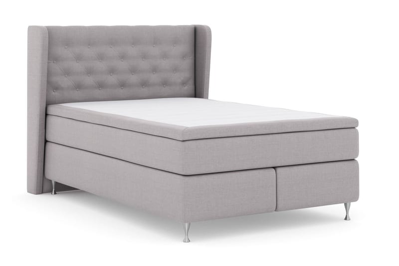 Komplett Sängpaket Choice No 6 140x200 Fast/Medium Watergel - Ljusgrå|Silver - Möbler - Säng - Kontinentalsäng